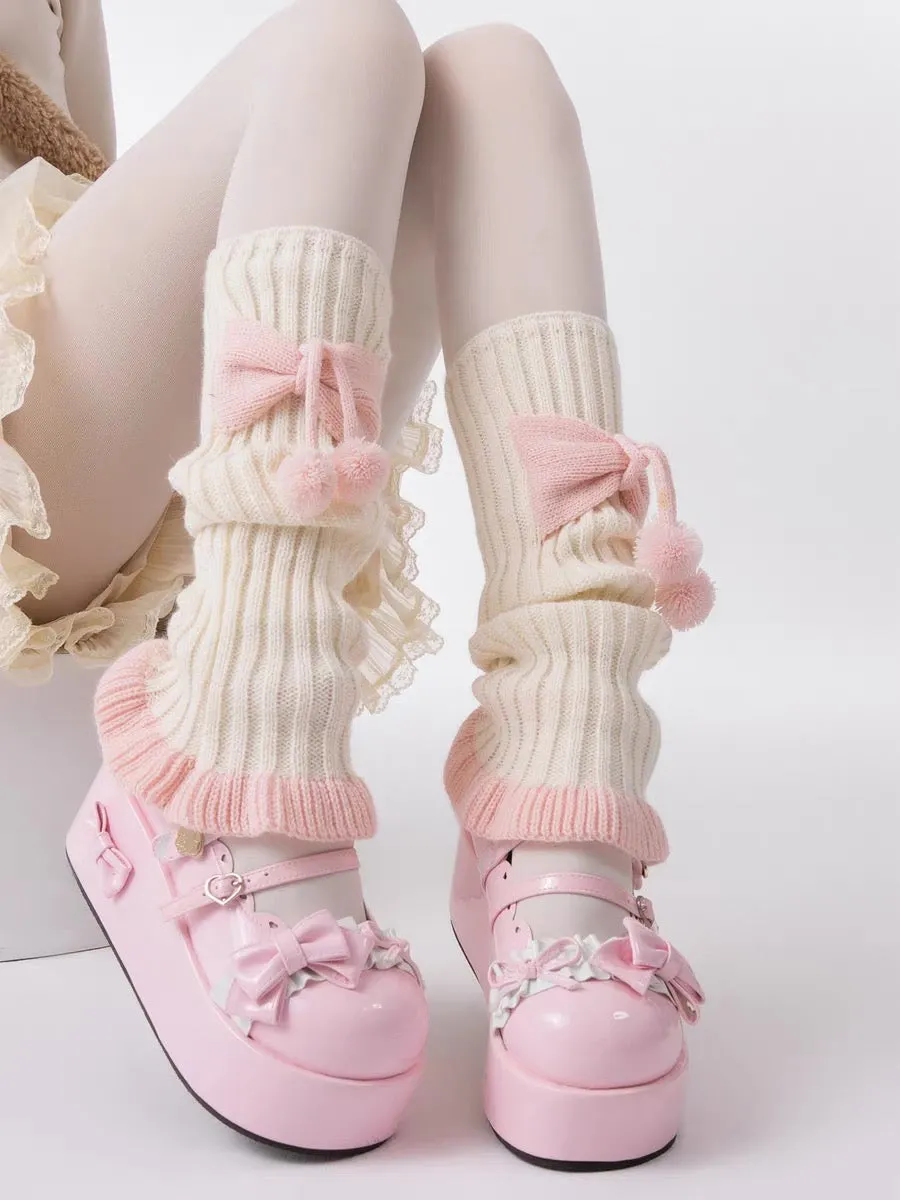 Pink Puff Parade JK Uniform Leg Warmers