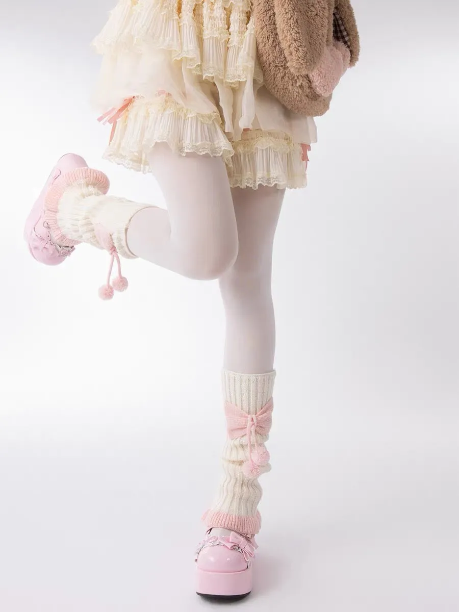 Pink Puff Parade JK Uniform Leg Warmers