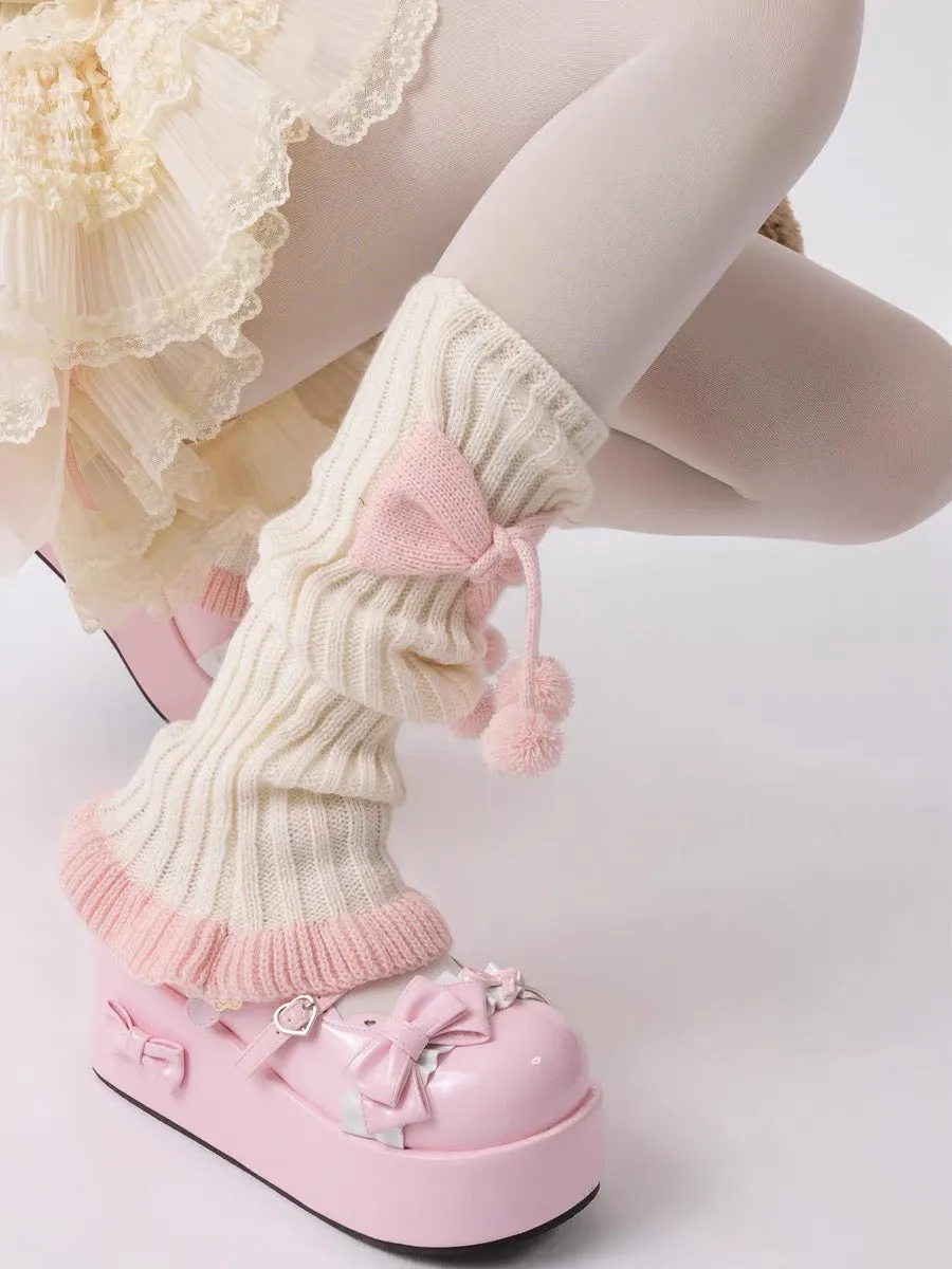 Pink Puff Parade JK Uniform Leg Warmers