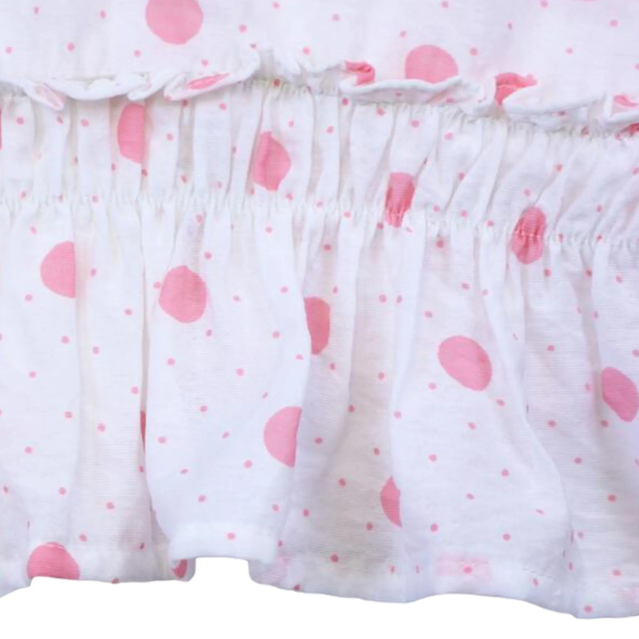 Polka Dots Vest   Culottes Set - Pink