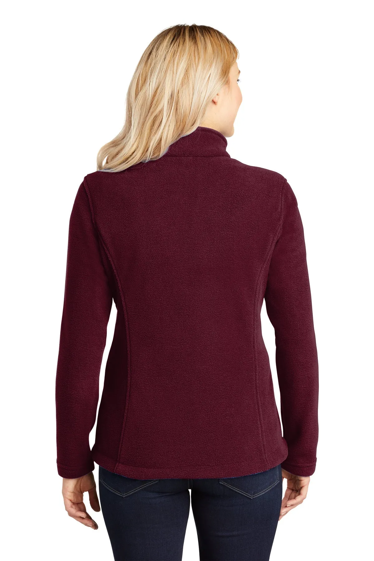 Port Authority Ladies Value Fleece Customized Jackets, Maroon