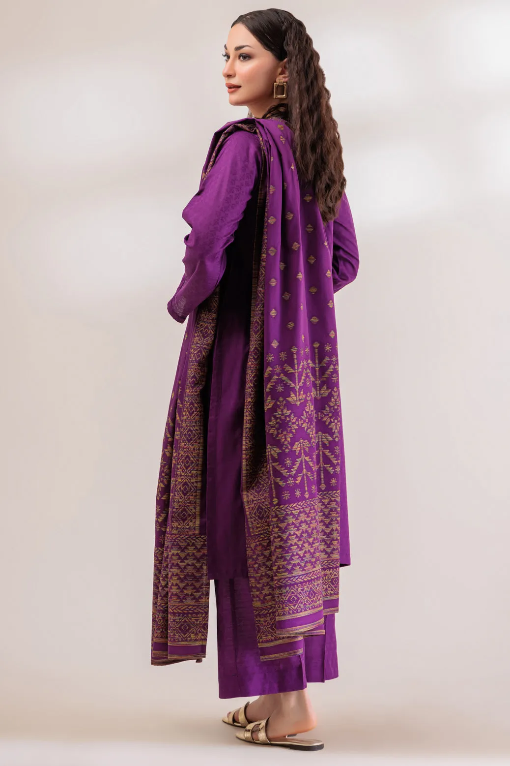 PURPLE-JACQUARD-3 PIECE (WS2233P06)