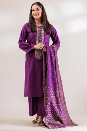 PURPLE-JACQUARD-3 PIECE (WS2233P06)