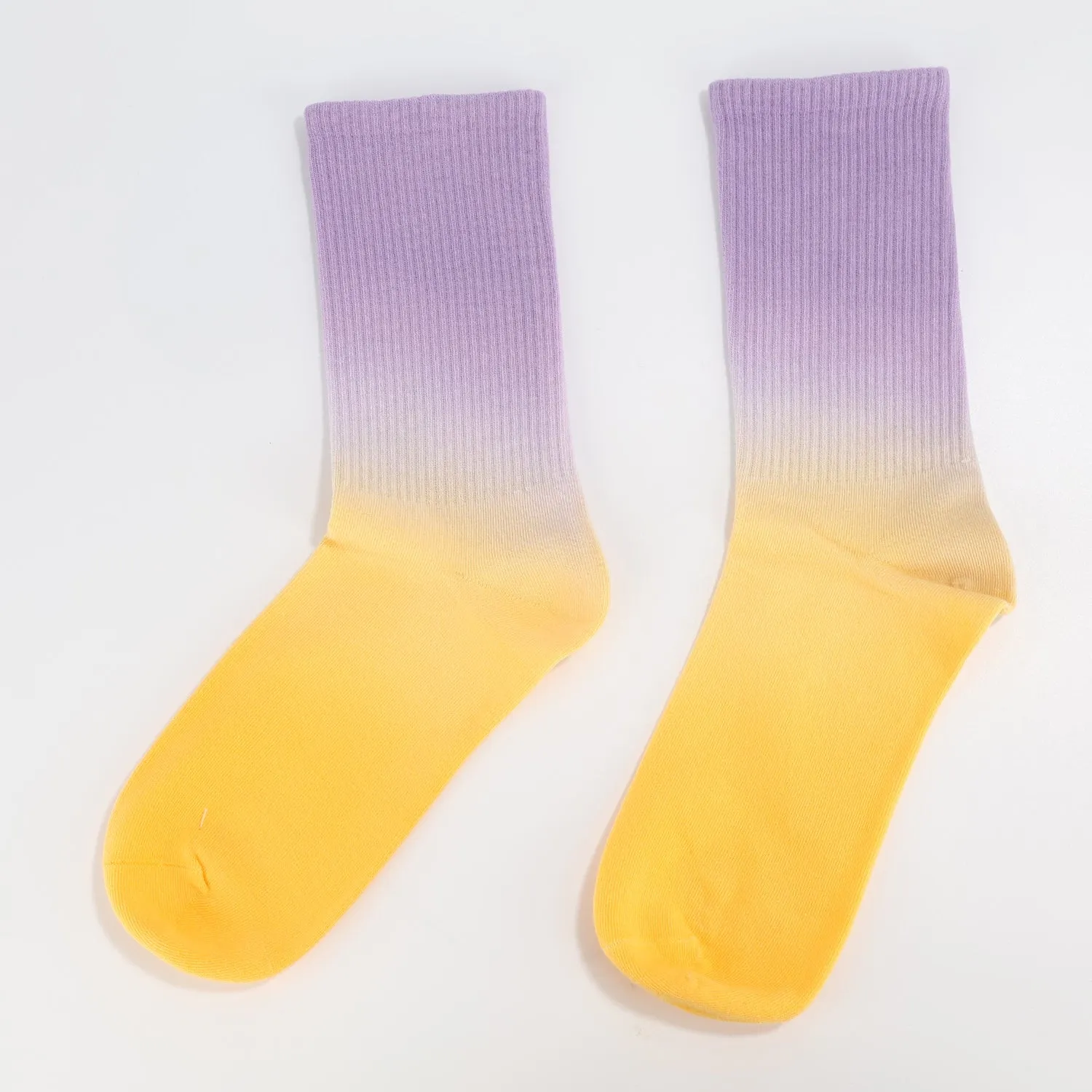 Purple To Yellow Socks