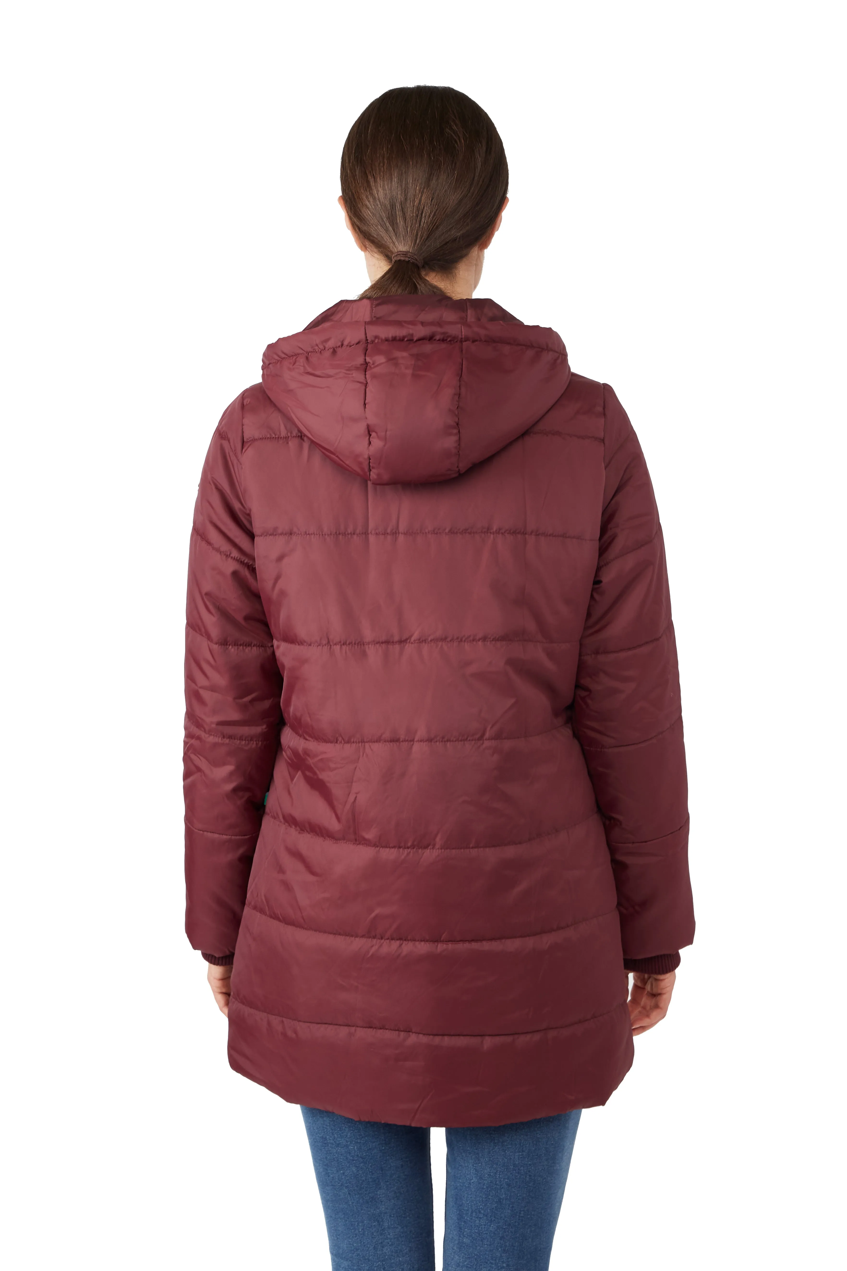 Quilted Hybrid Puffer Coat