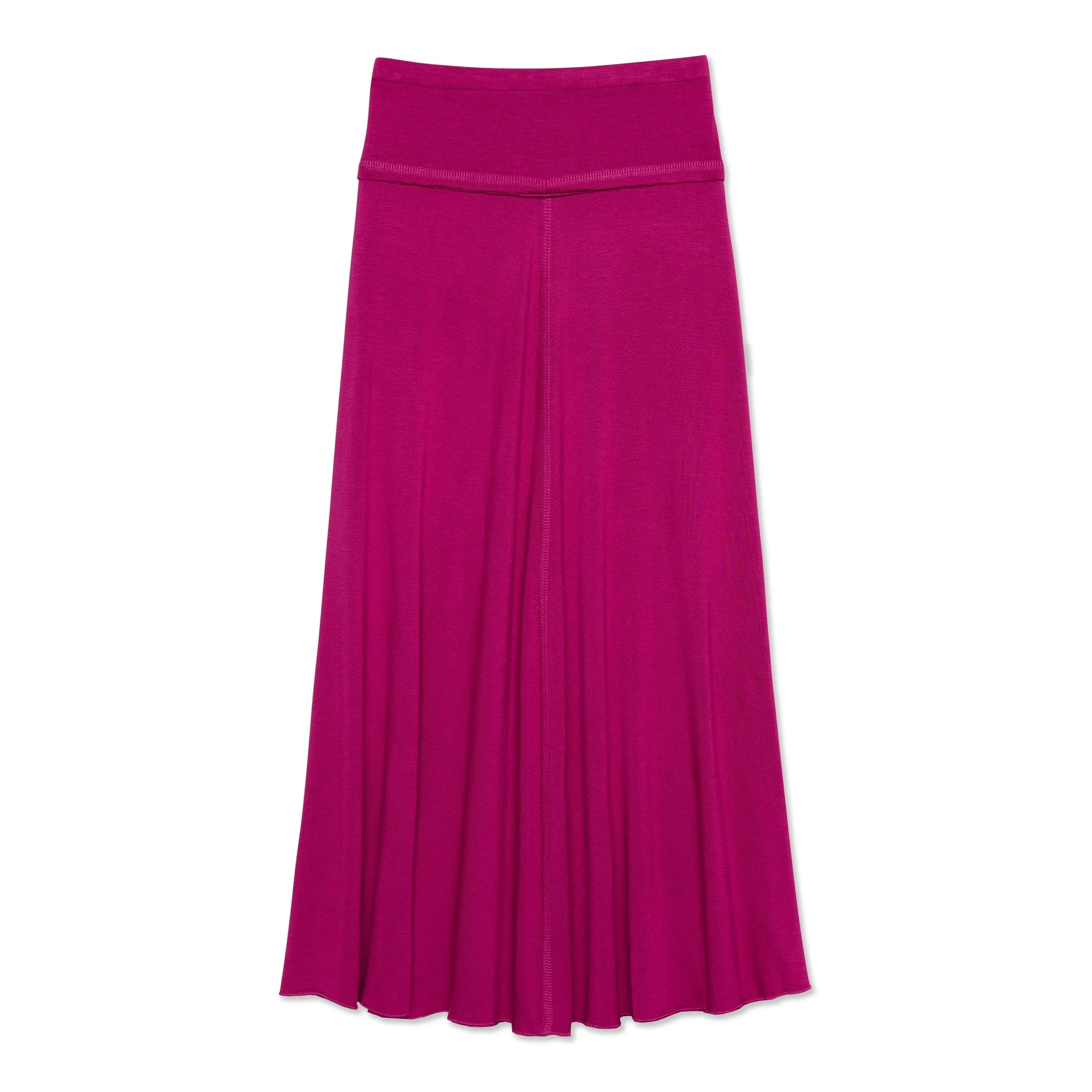 Raw Edge Maxi Skirt