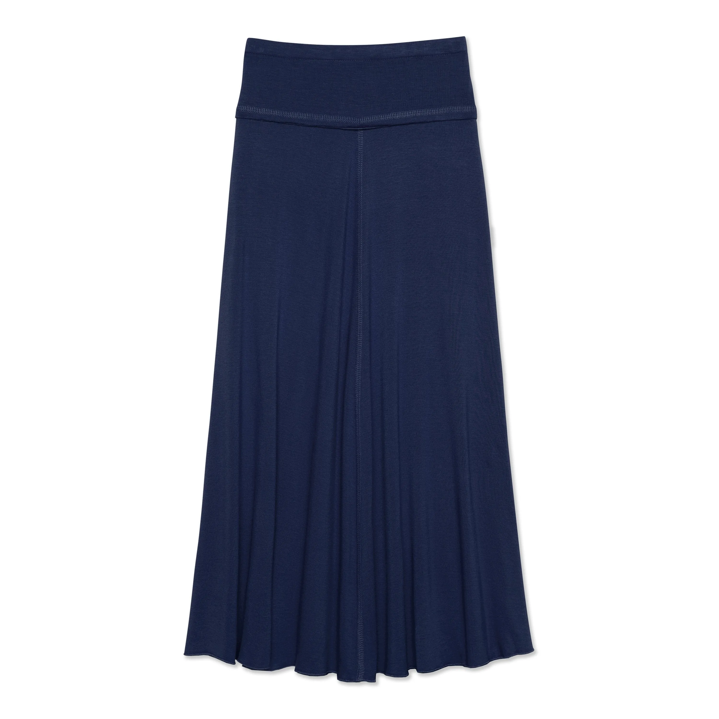 Raw Edge Maxi Skirt