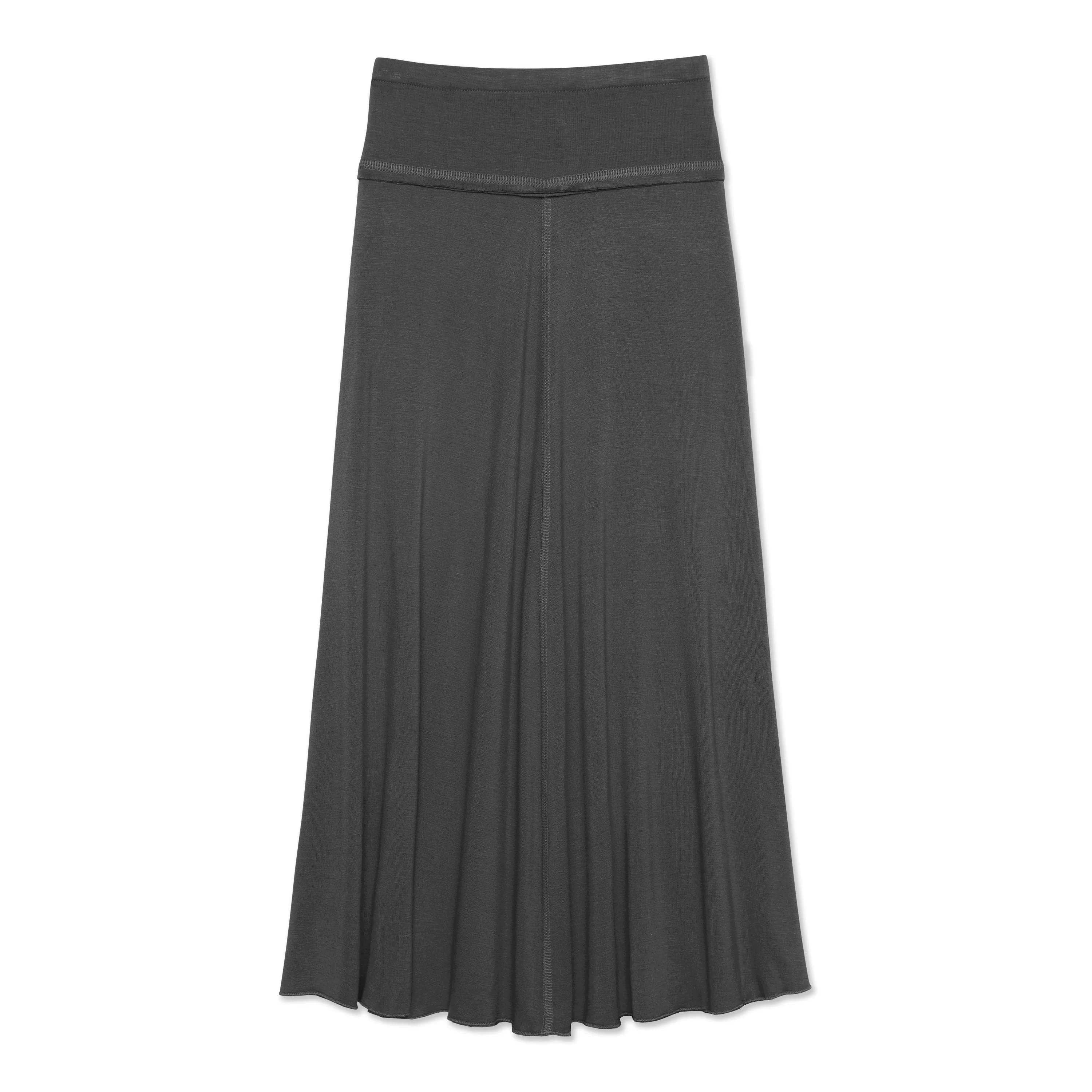 Raw Edge Maxi Skirt