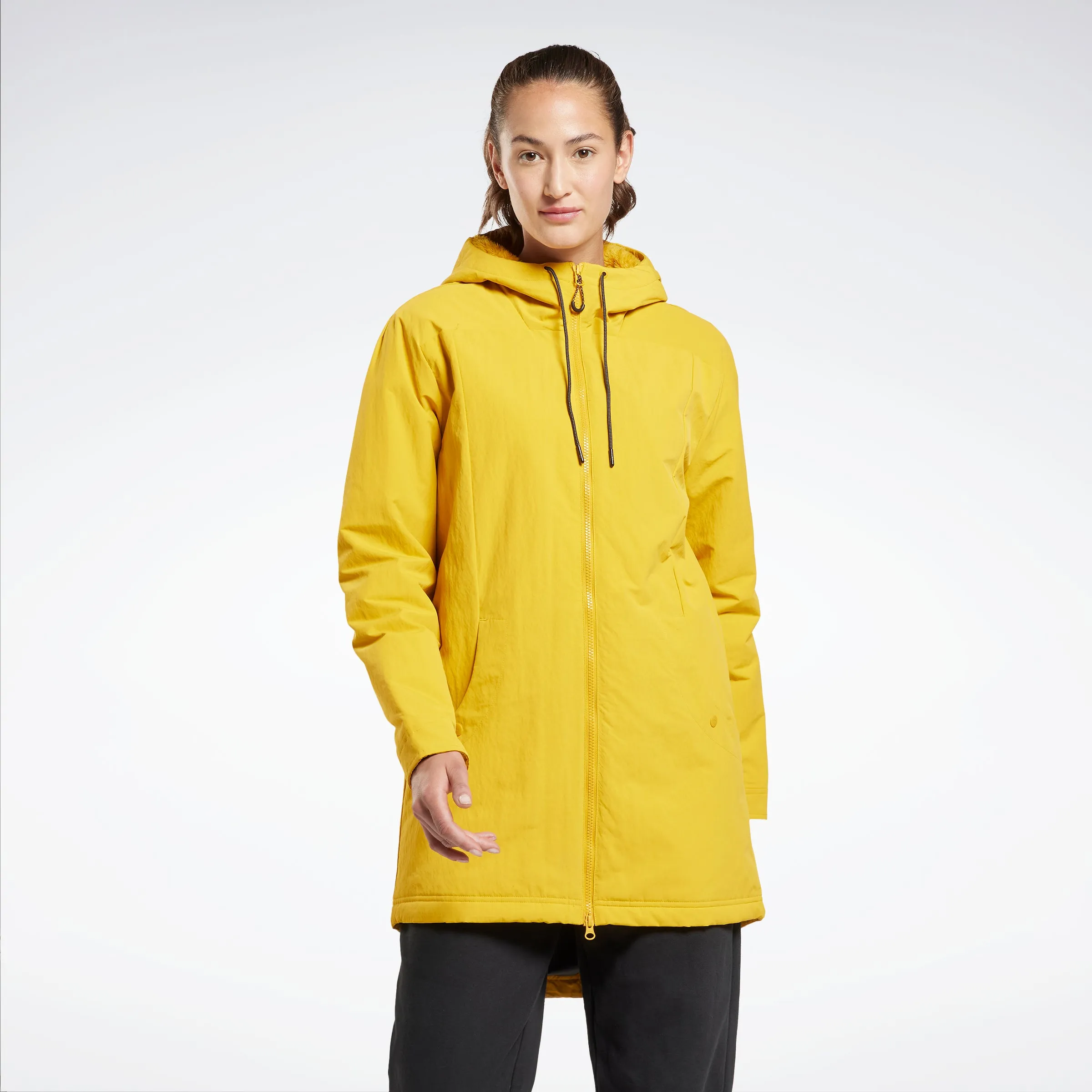 Reebok Apparel Women Urban Fleece Parka Bright Ochre