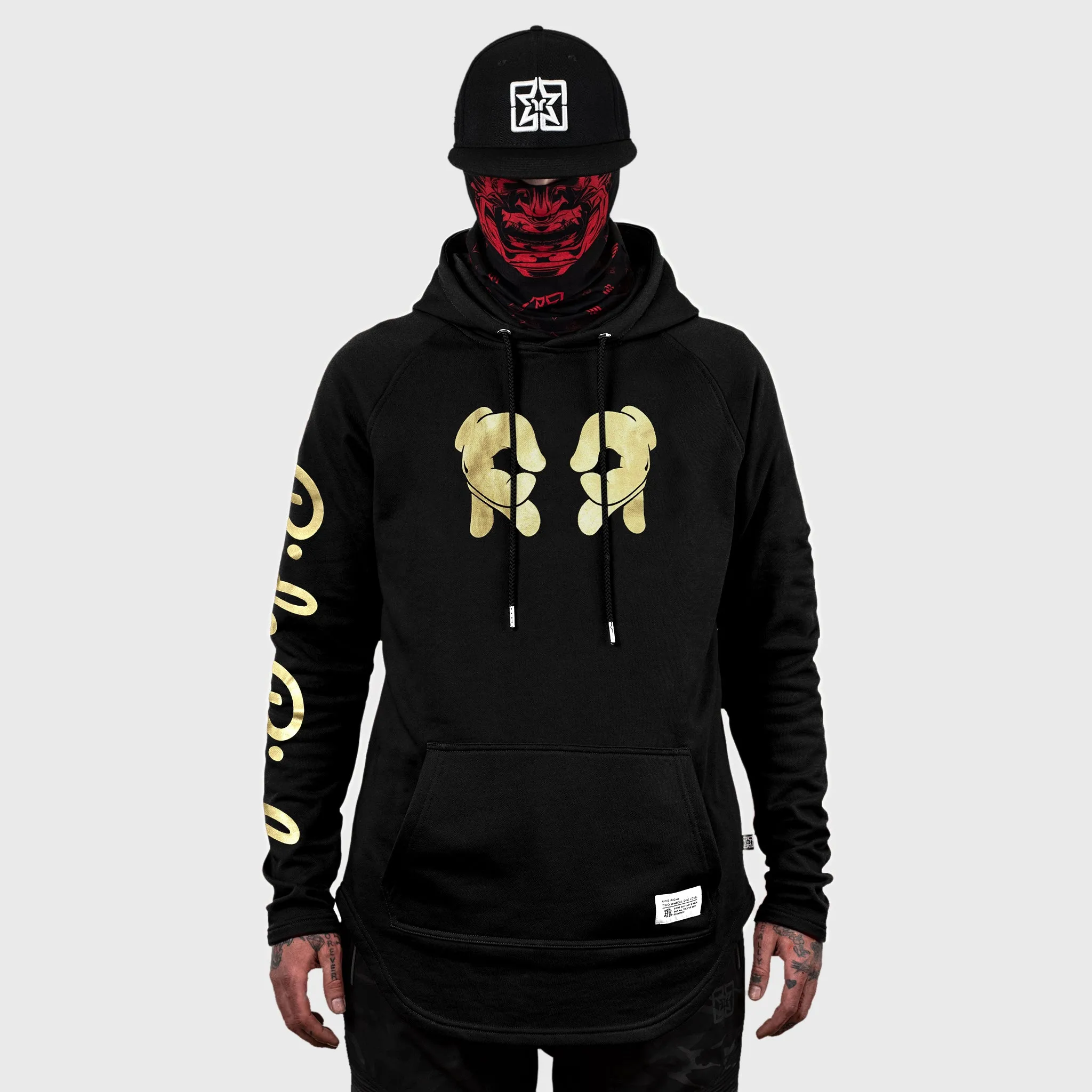 Rep Life On Two Scoop Pullover Hoodie {Gold on Black}