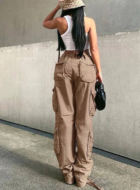 Retro Pants High Waist Wide Legs