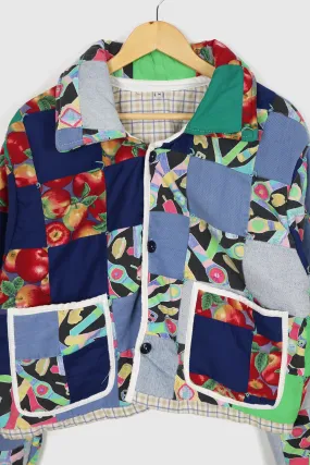 Reworked Quilt Button-Down Jacket 02