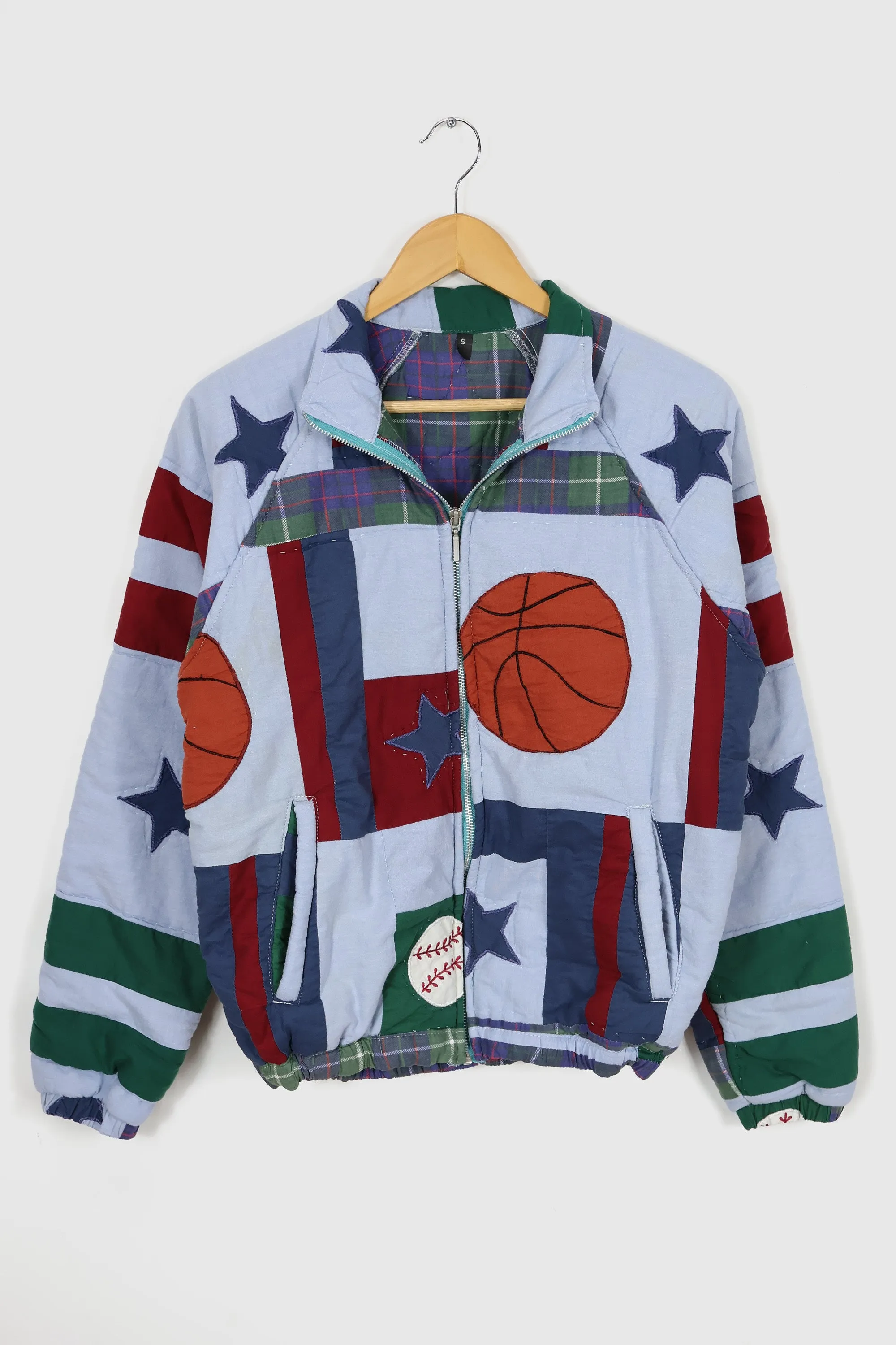 Reworked Sports Quilt Jacket