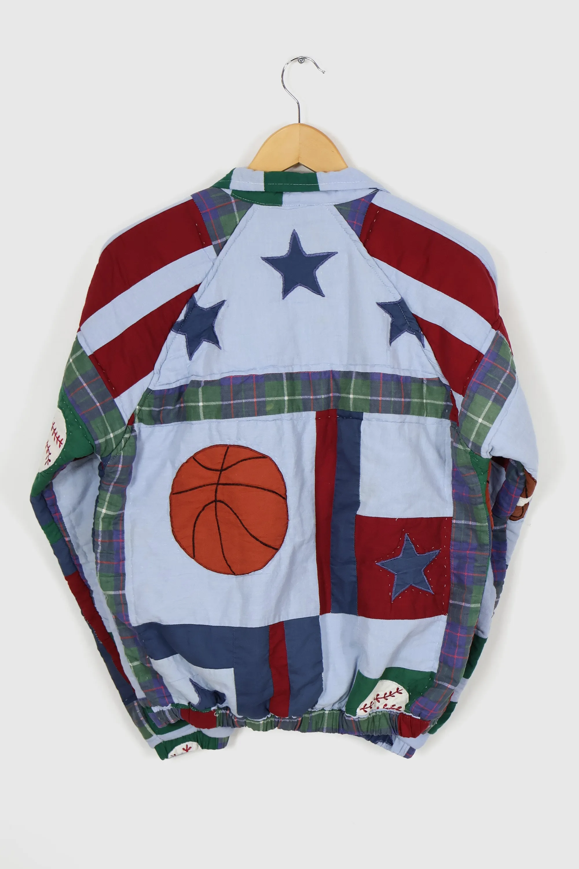 Reworked Sports Quilt Jacket