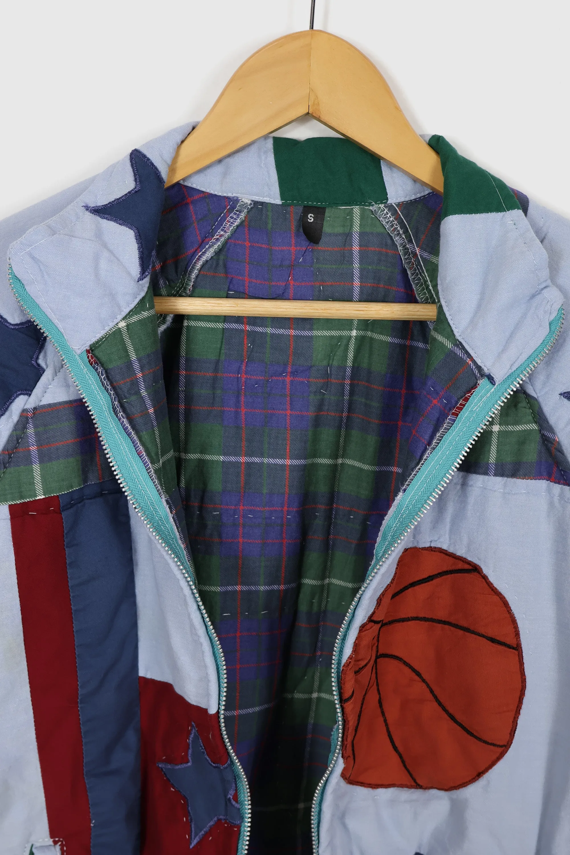 Reworked Sports Quilt Jacket