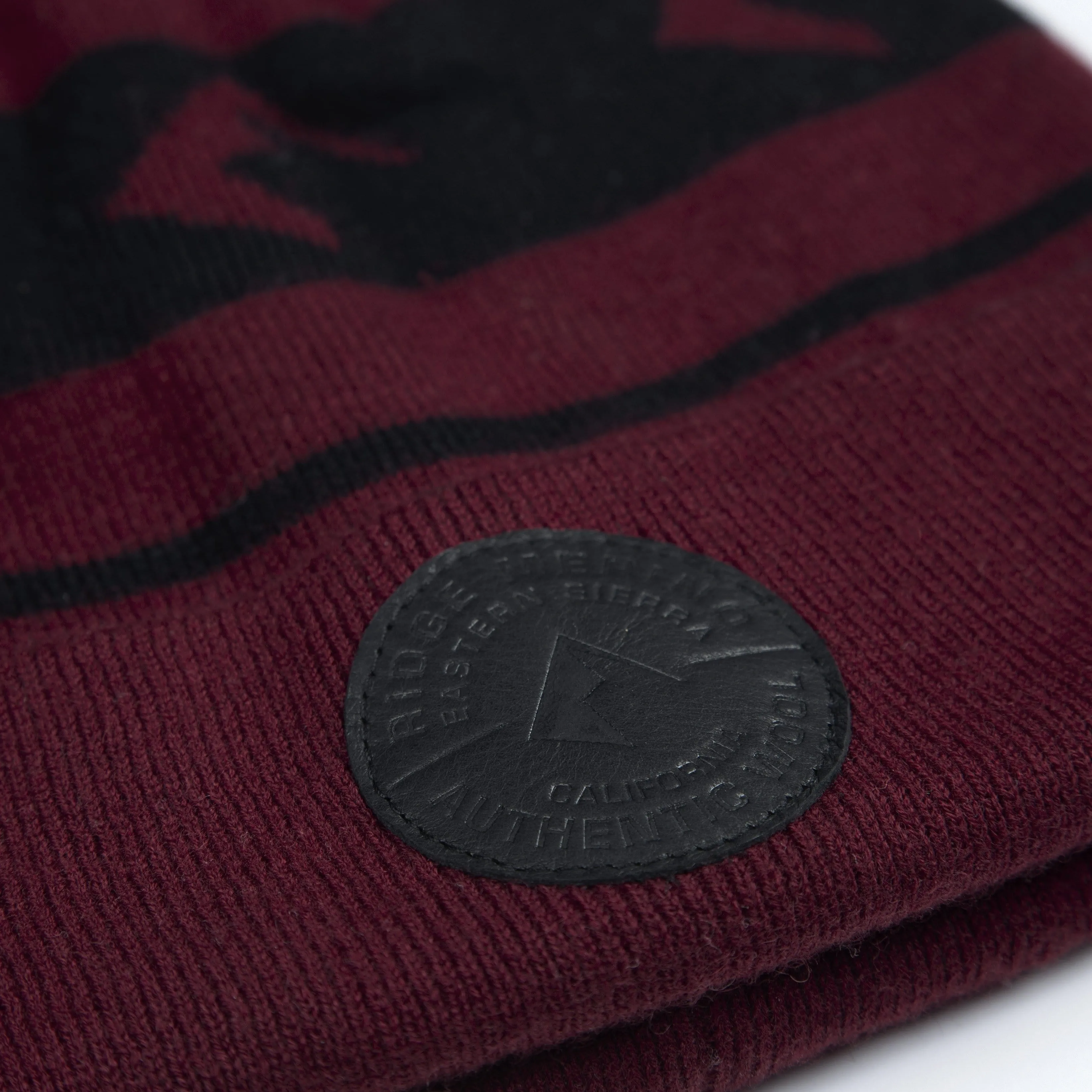 Ridge Logo Pom Merino Wool Beanie