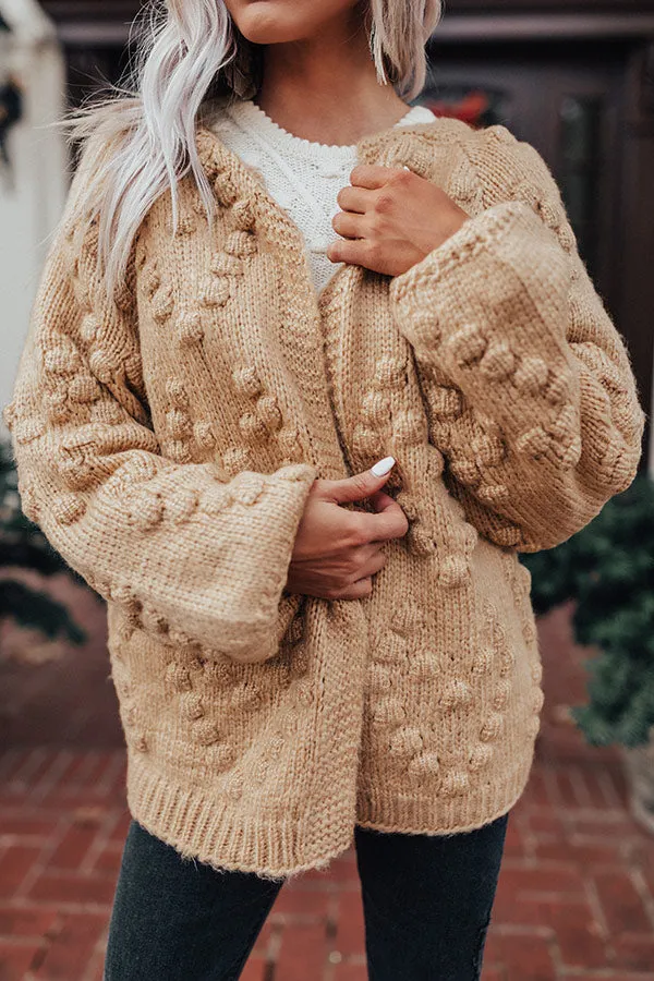 Romantic Mood Knit Cardigan in Primrose Yellow