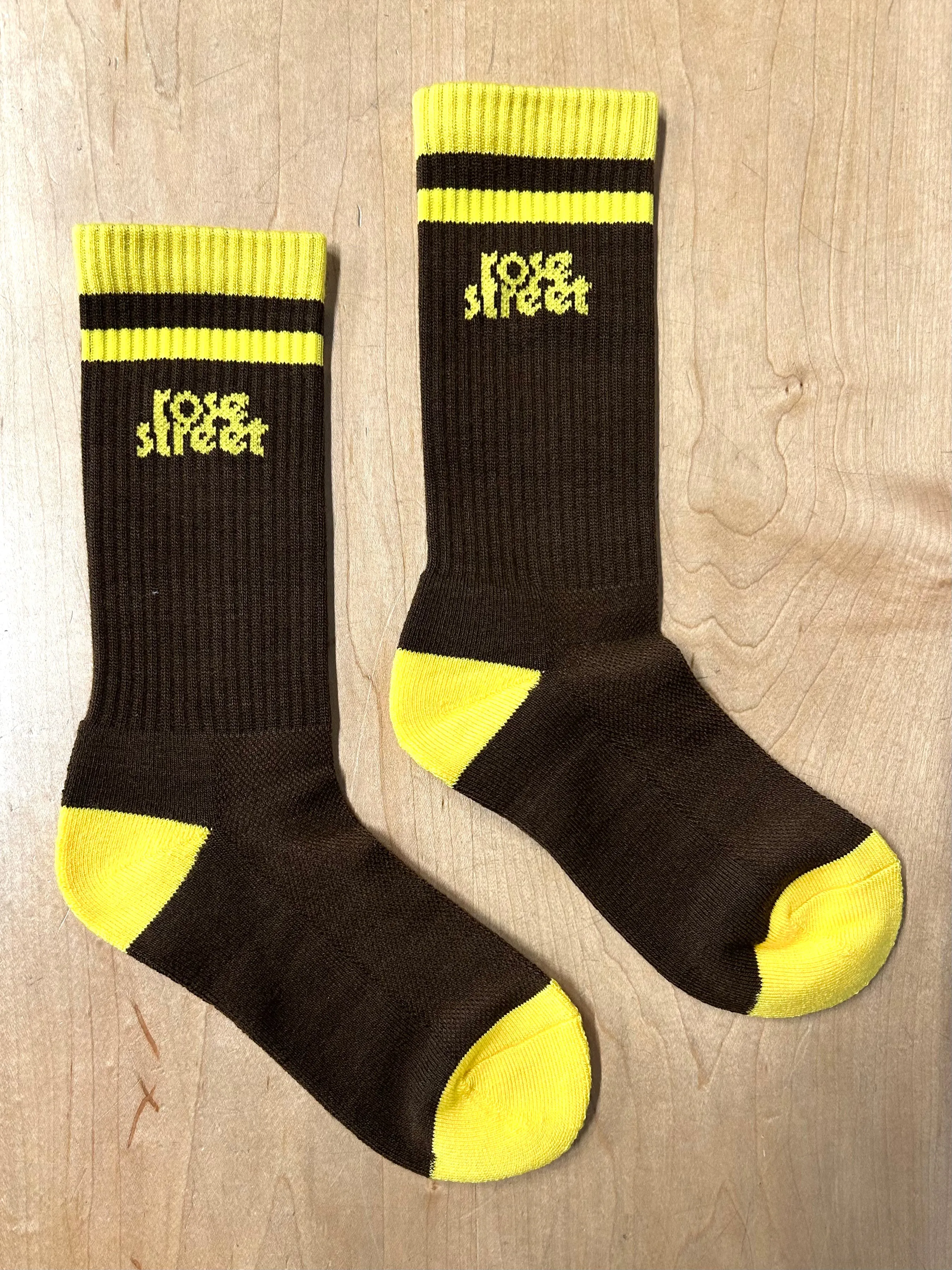 Rose Street Stacked Logo Socks: Assorted Colors