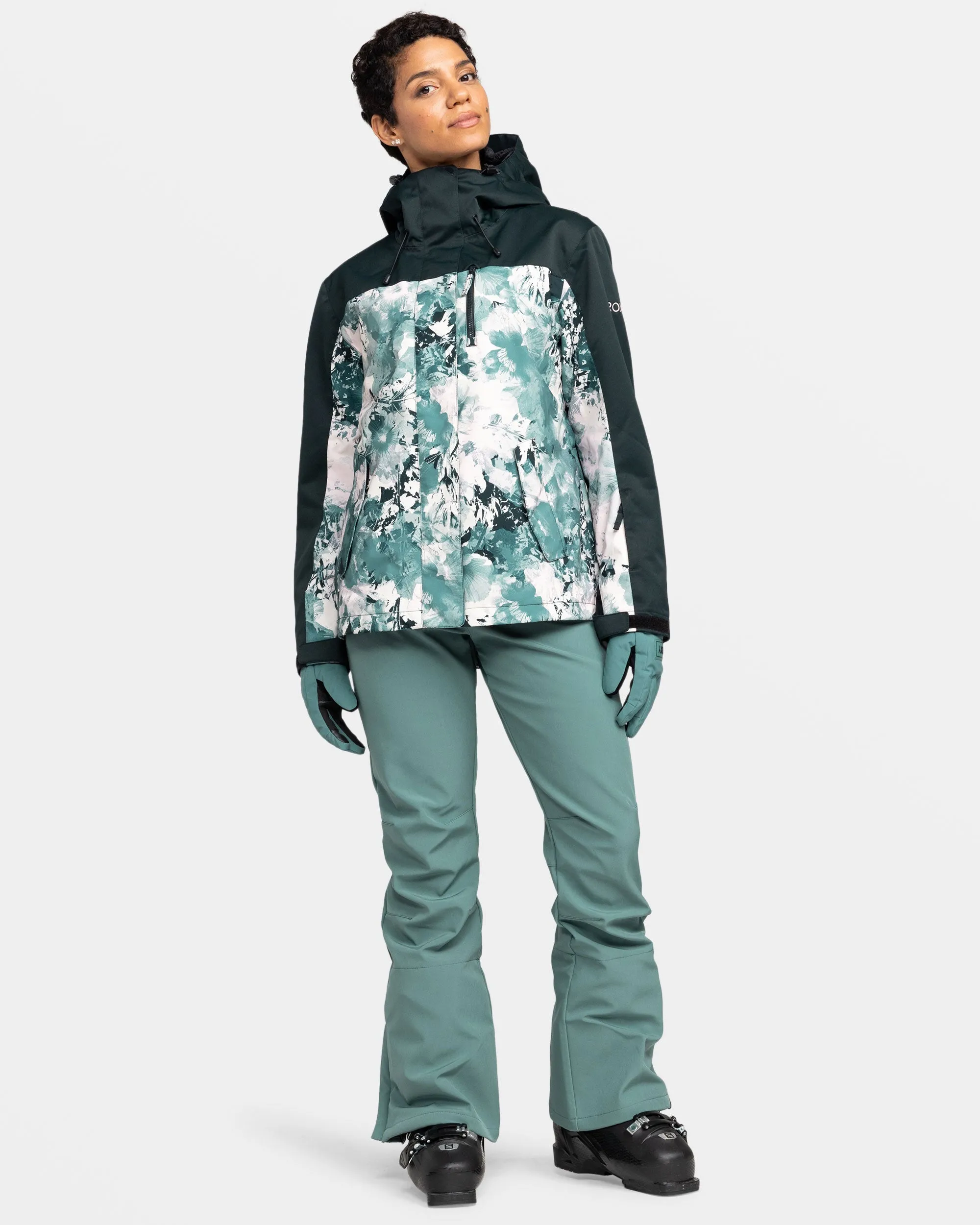 Roxy Jetty 3N1 Snow Jacket - Sea Pine Dreamy Picture