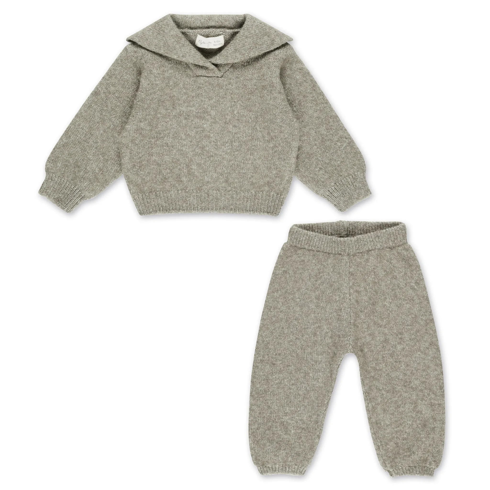 Sage Knit Pullover Set | Neutral