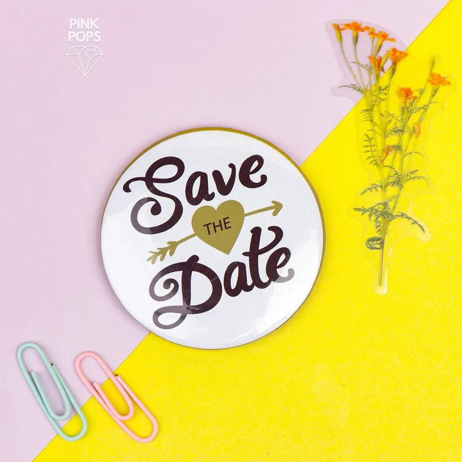 Save The Date Acrylic Pins