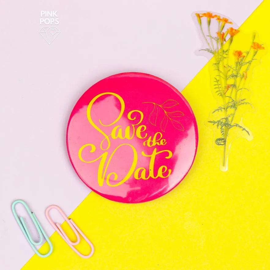 Save The Date Acrylic Pins