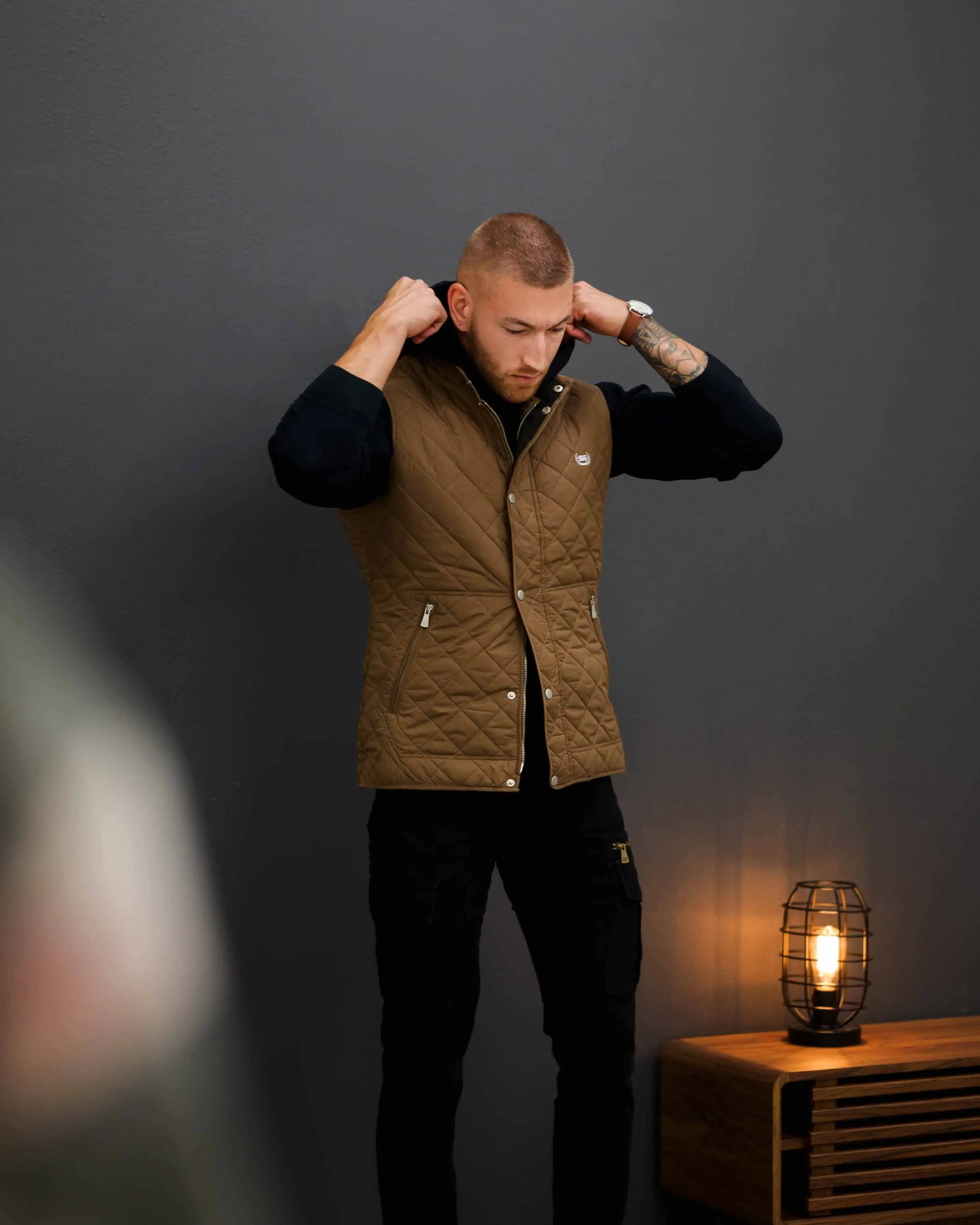 SG Quilted Vest - Bronze