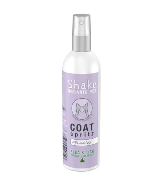 Shake Organic Flea & Tick Coat (Relaxing) Spritz Spray Flea & Tick For Cats & Dogs