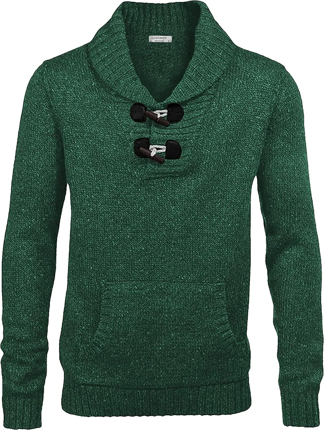 Shawl Collar Pullover Knit Sweaters with Pockets (US Only)