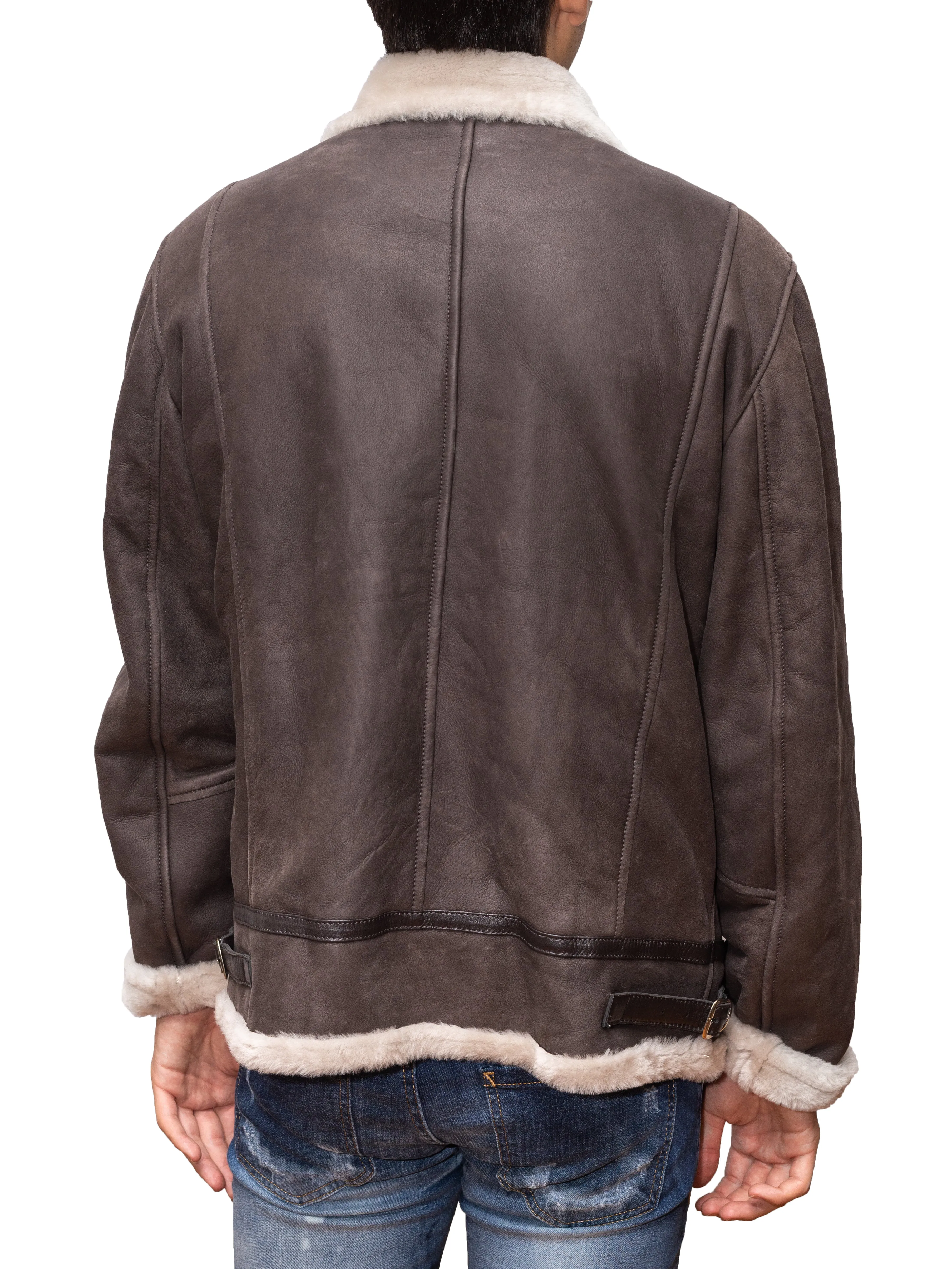 Shearling Jacket - Dark Brown