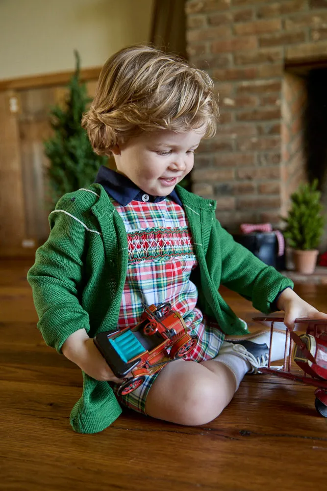 Smocked Shortall -- Decatur Plaid