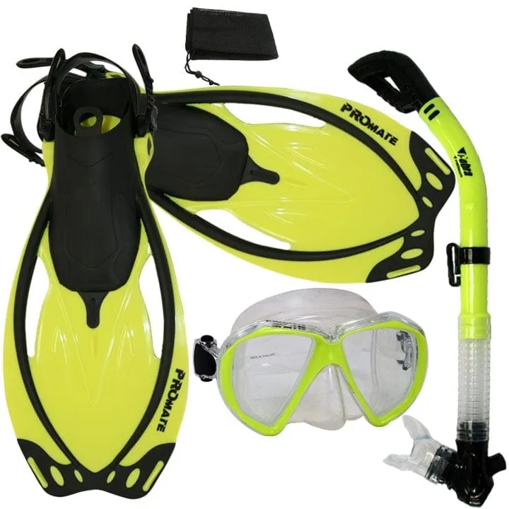 Snorkeling Dive Dry Snorkel Mask Fins Gear Set - SCS0042