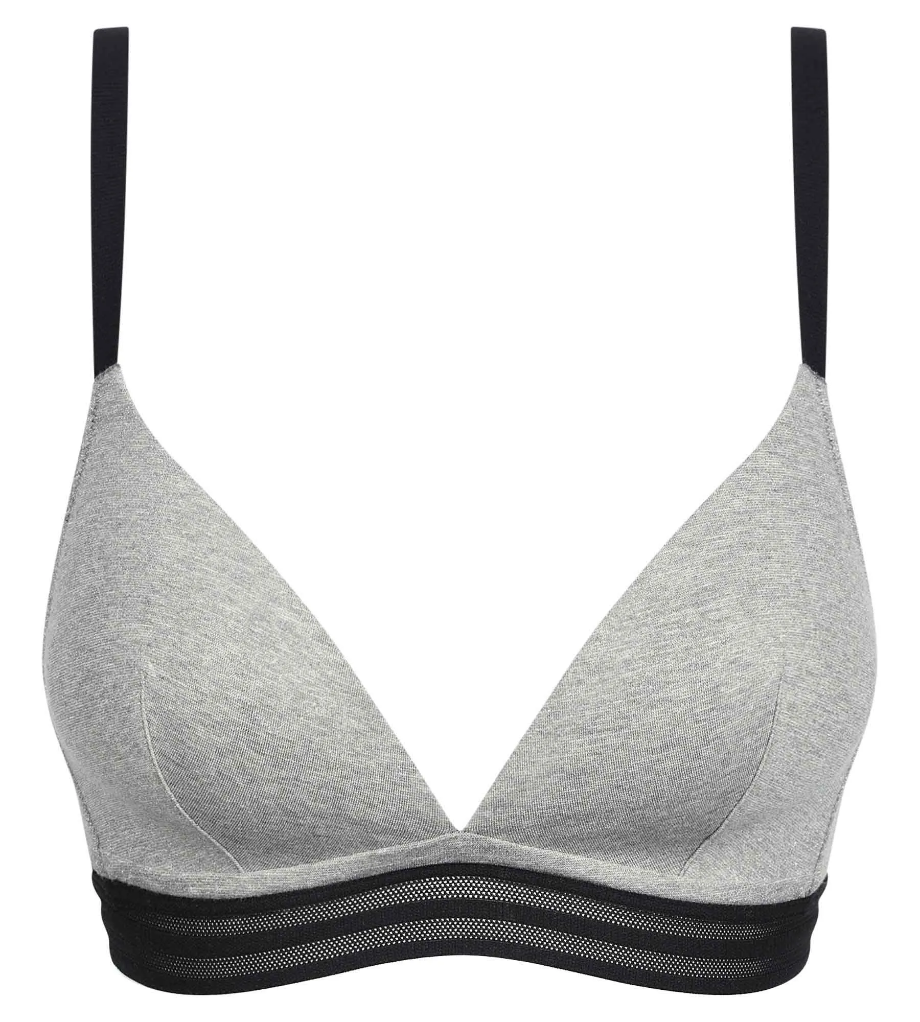 Soutien-gorge triangle Gris Chiné à paillettes Dim Jersey Sparkle