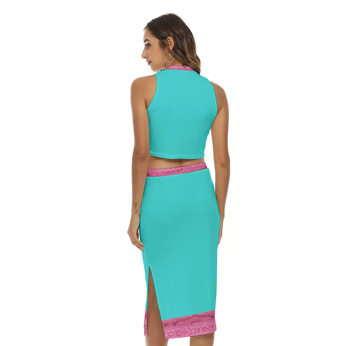 STILE CAPO QUEENS Tank Top & Split High Skirt Set