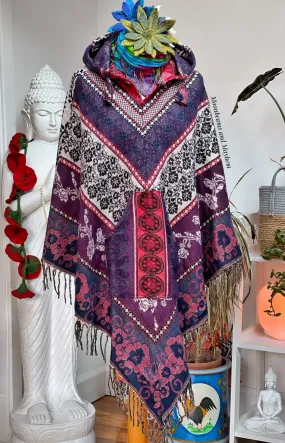 STUNNING AMETHYST BOHEMIAN PONCHO (323)