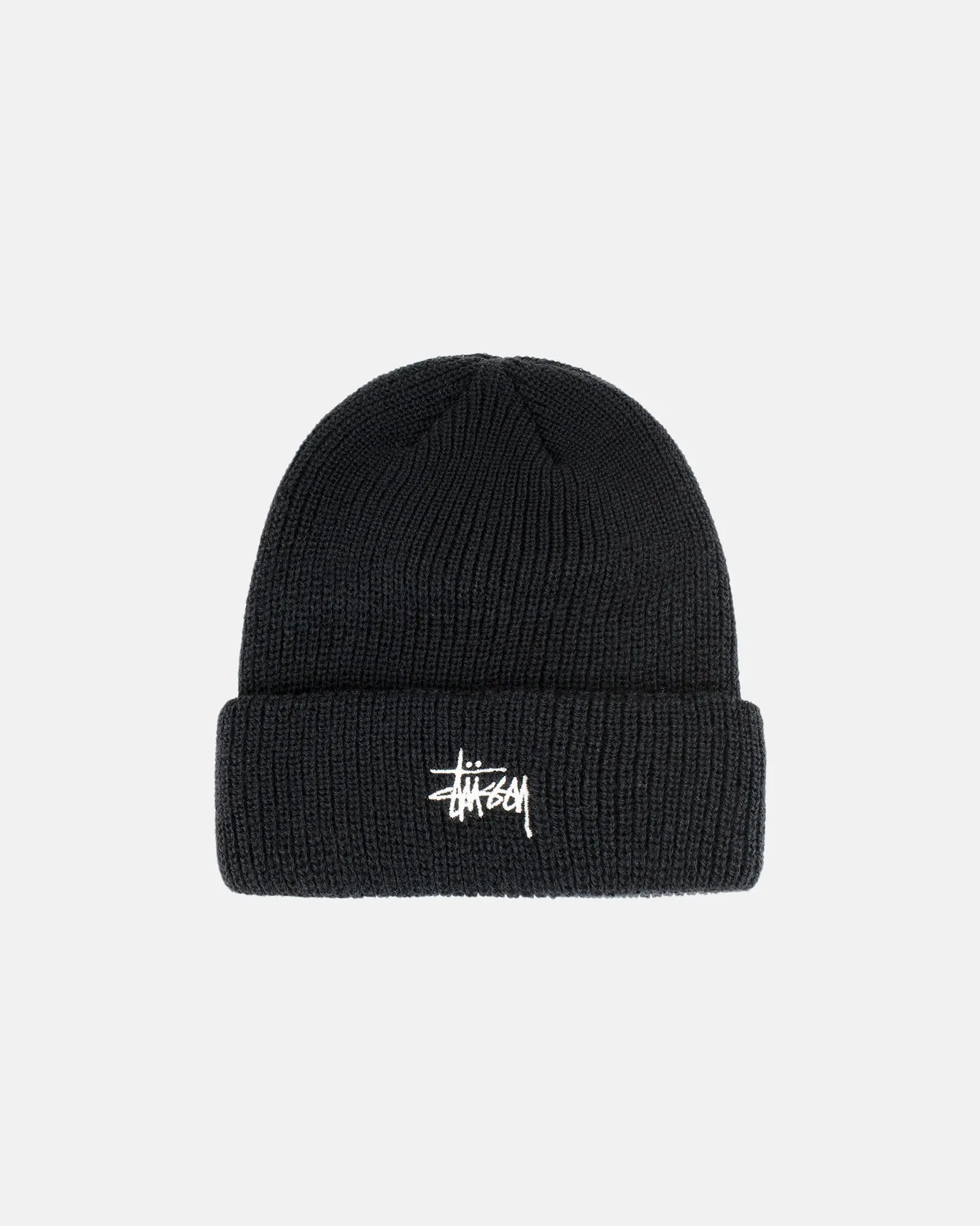 Stussy Basic Cuff Beanie: Black