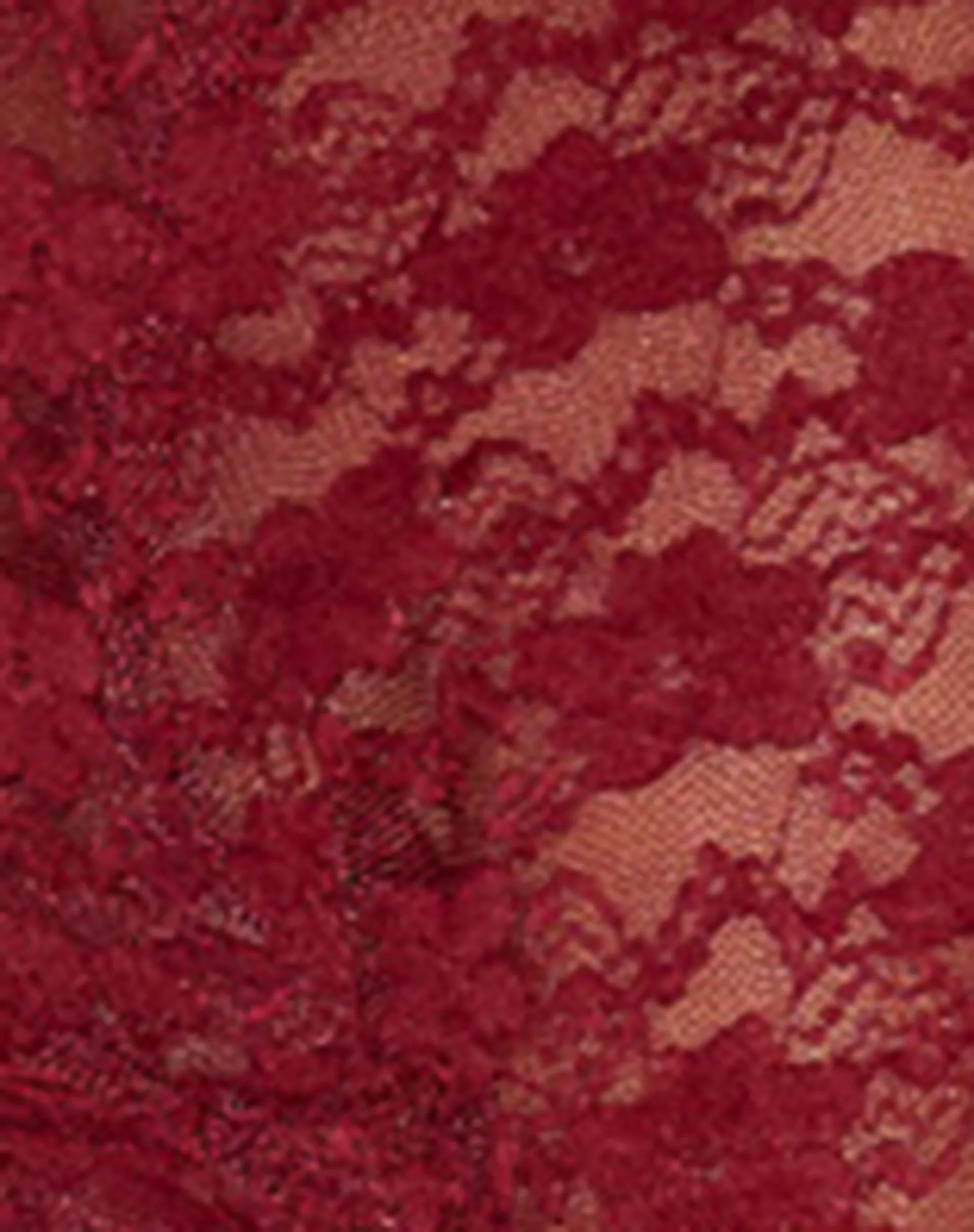 Suri Lace Shrug in Maroon