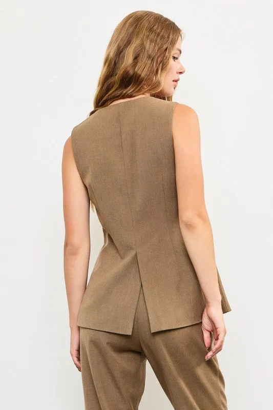 The Cami Vest- Mocha