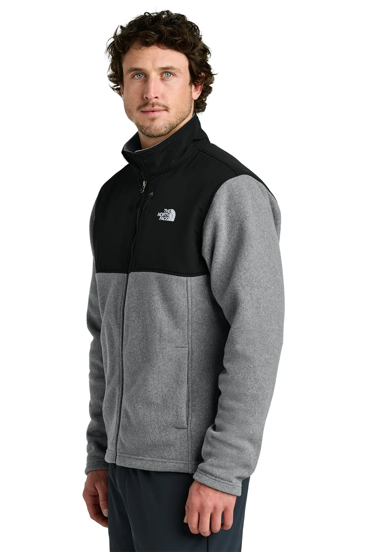 The North Face Highest Peak Full-Zip Fleece Custom Jackets, Medium Grey Heather