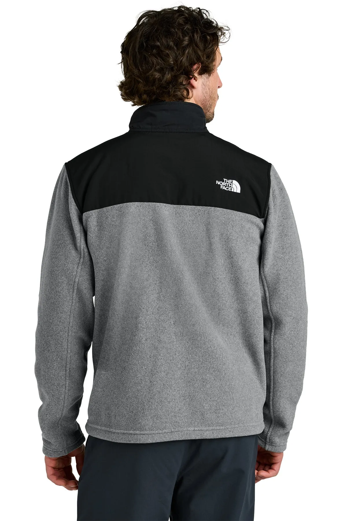 The North Face Highest Peak Full-Zip Fleece Custom Jackets, Medium Grey Heather