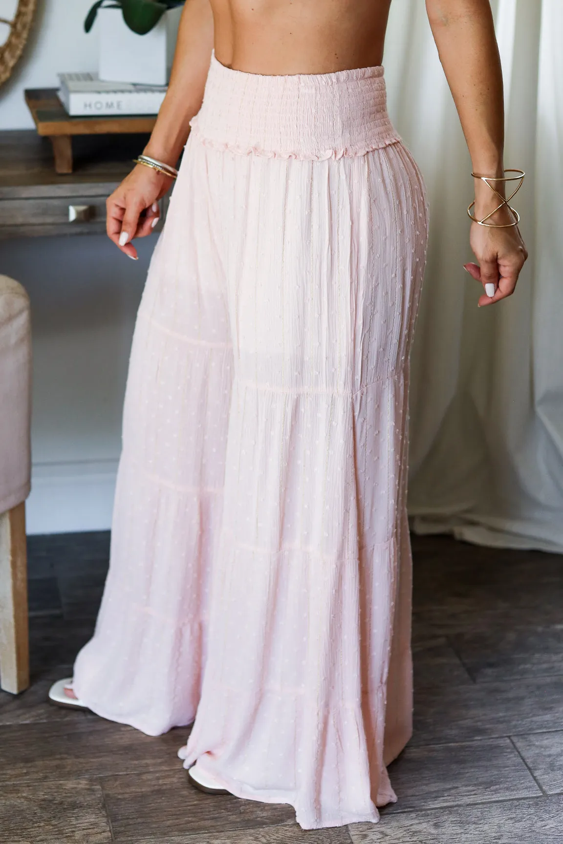 The Rosie Boho Pants- Baby Pink