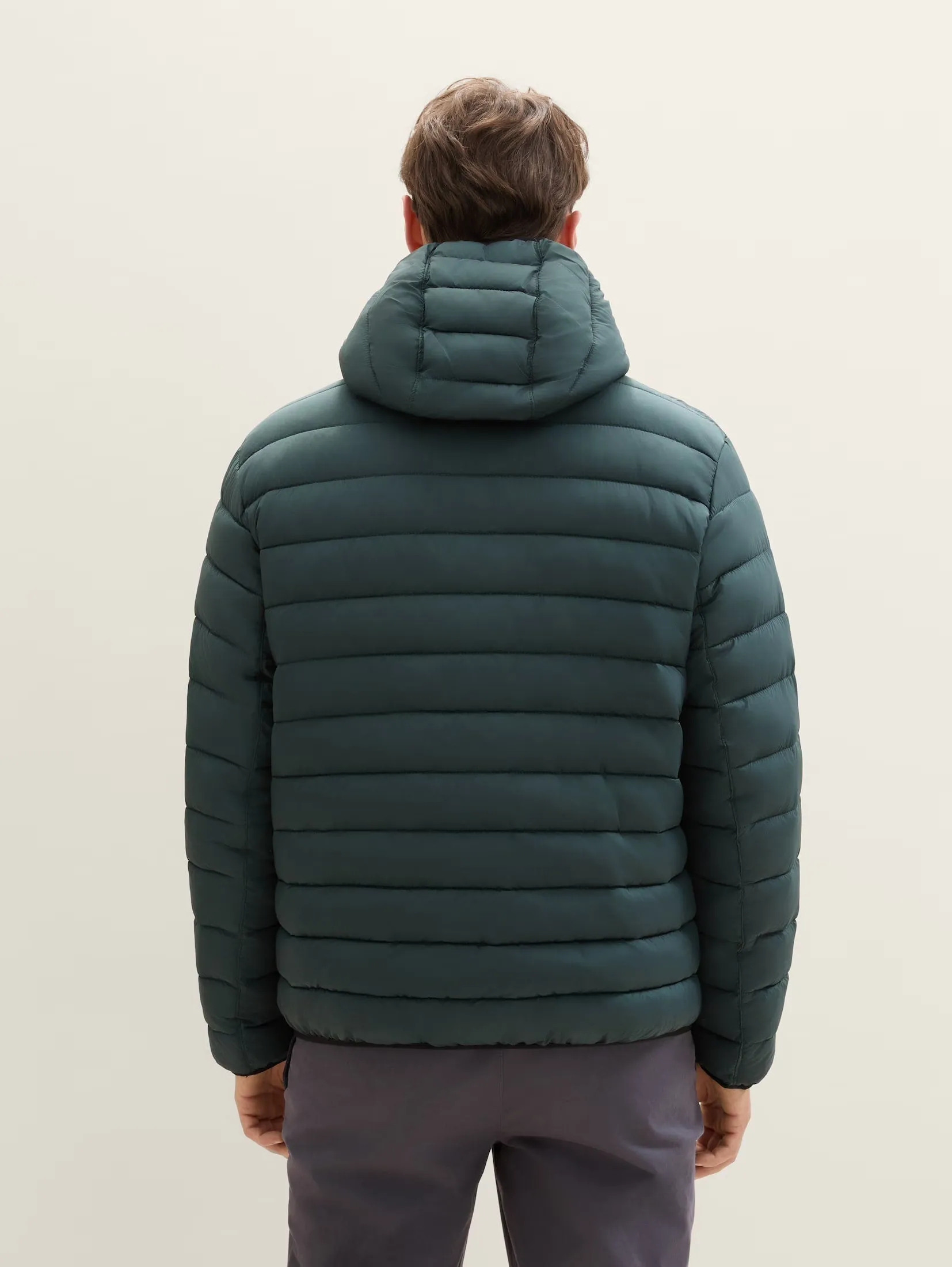 Tom Tailor Thin Green Jacket With Hood