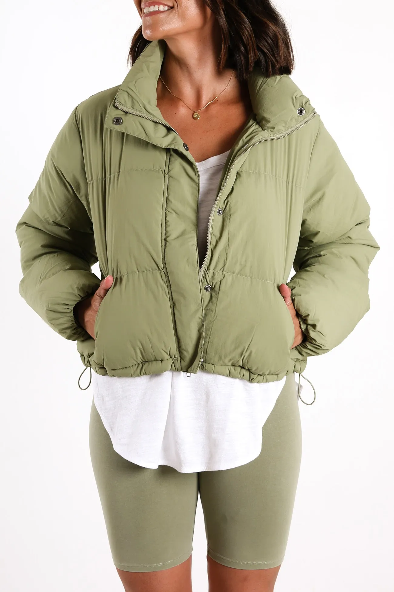 Topher Puffer Jacket Deep Sage