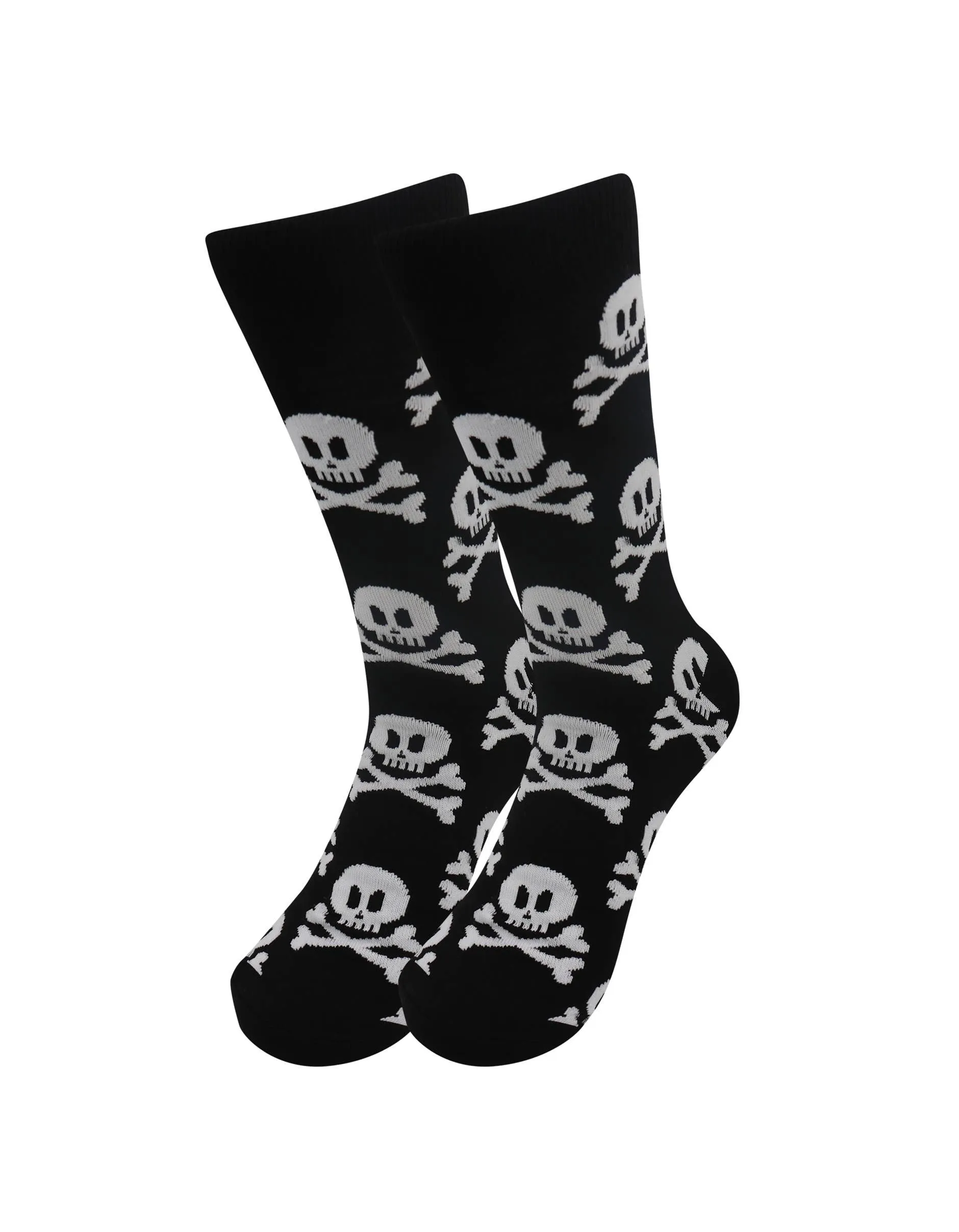 Trippy Cotton Funny Socks - Alien, Skull & Crossbone Socks