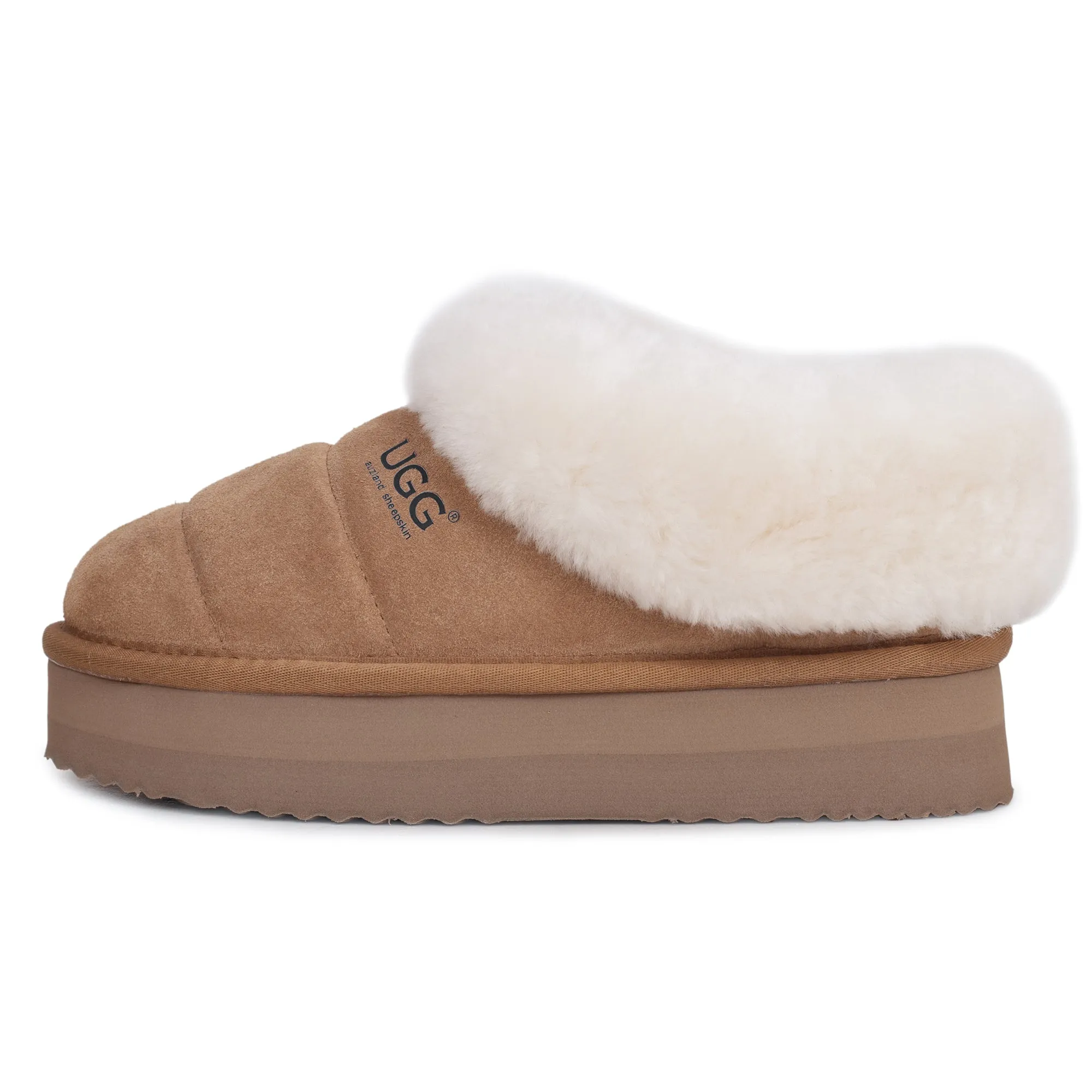 UGG Platform Ankle Puffer Slippers