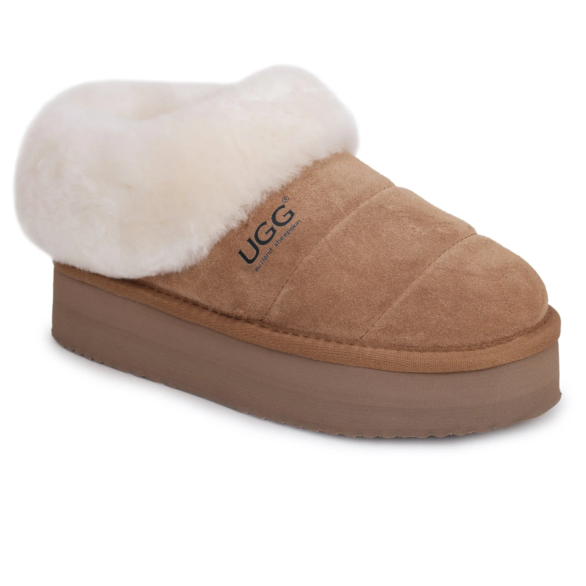 UGG Platform Ankle Puffer Slippers