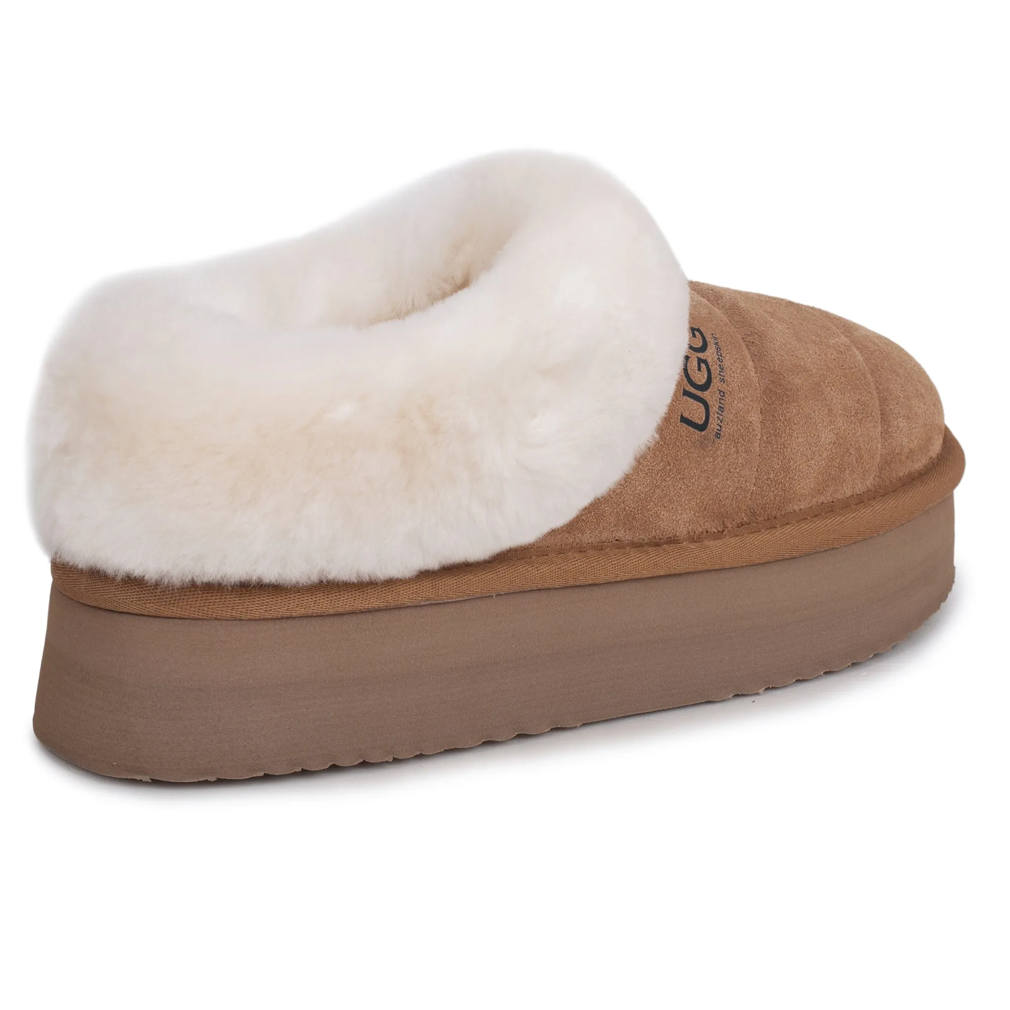 UGG Platform Ankle Puffer Slippers