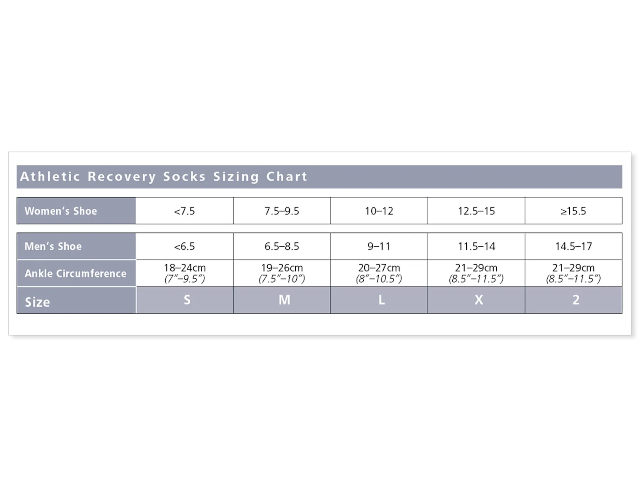 Unisex Athletic Recovery Socks - Calf