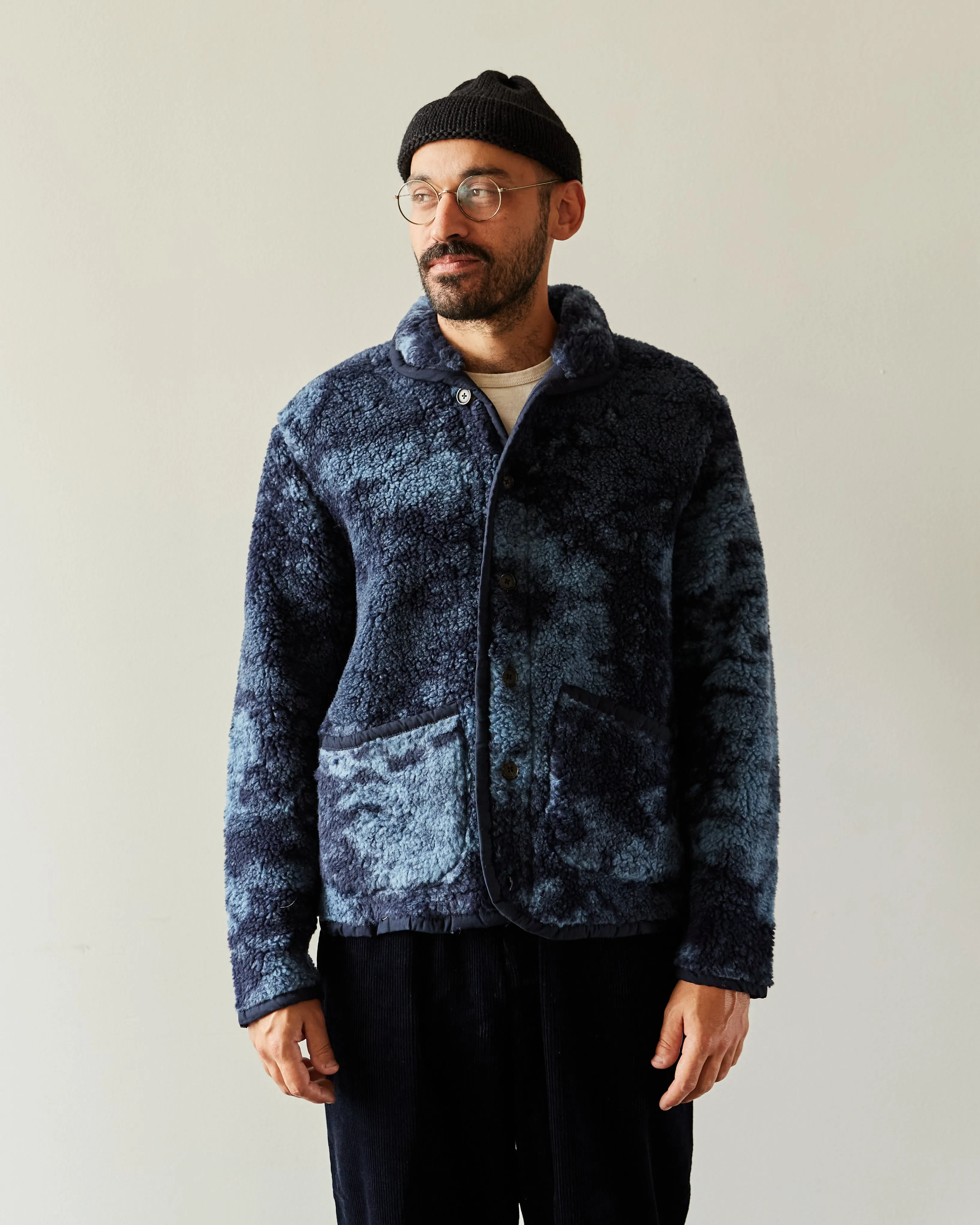 Universal Works Lancaster Jacket, Blue Space Dyed