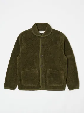 Universal Works Lancaster Jacket in Olive Mountain Fleece